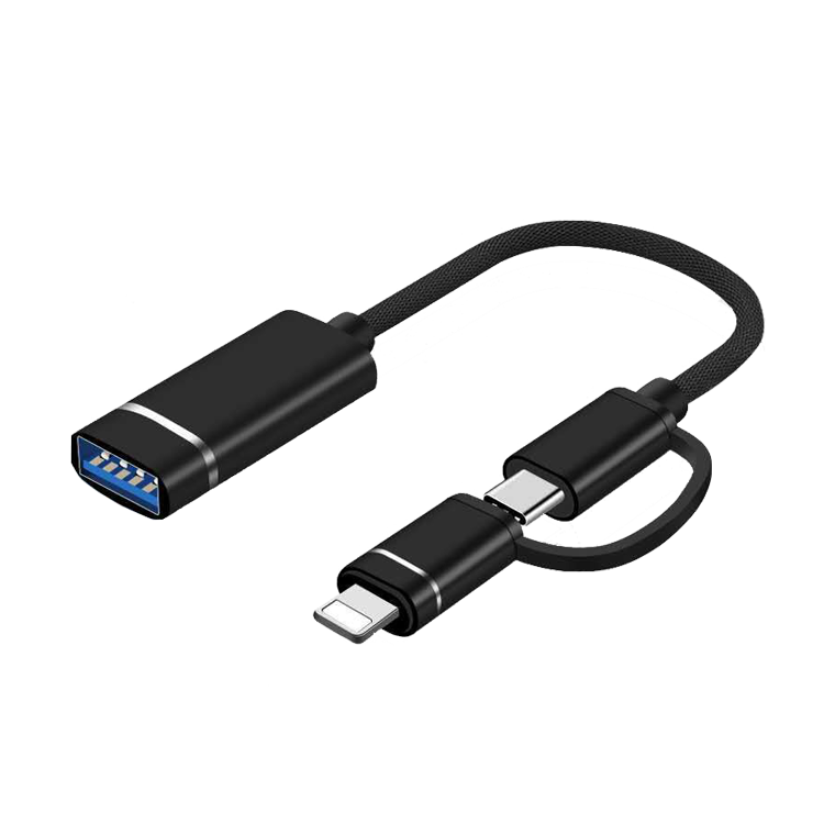 nylon braid type c otg adaptador mobil usb cable micro usb otg for cellphone to memory and function wxtention work