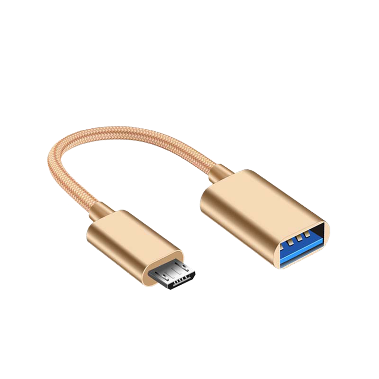 nylon braid micro usb otg adaptador  type c cable usb otg for cellphone to memory and function wxtention work
